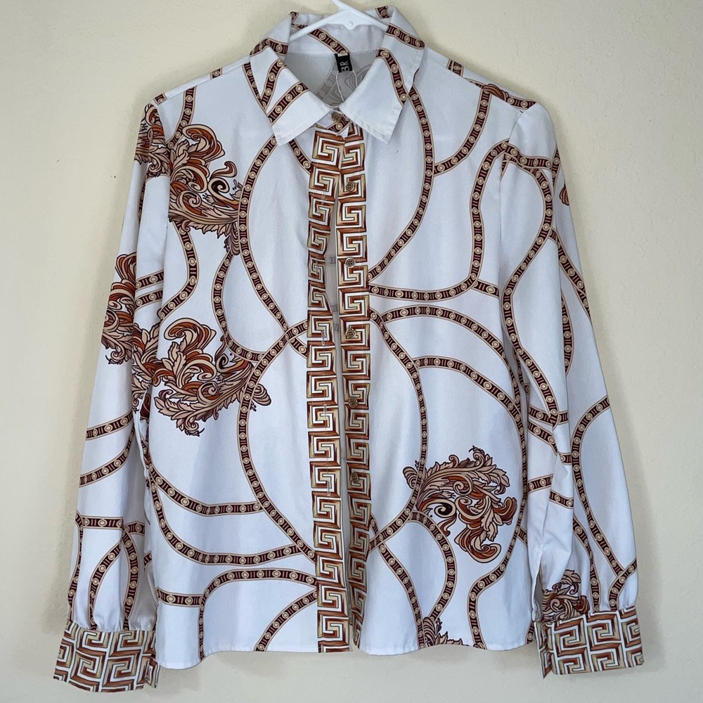 CBR Women’s Button Down Blouse. Size S